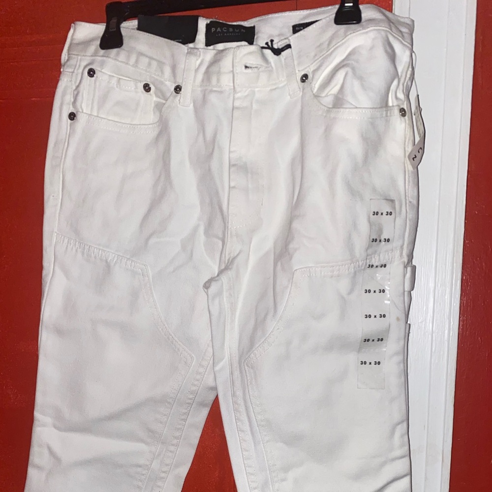 Men’s pac sun slim fit white jeans